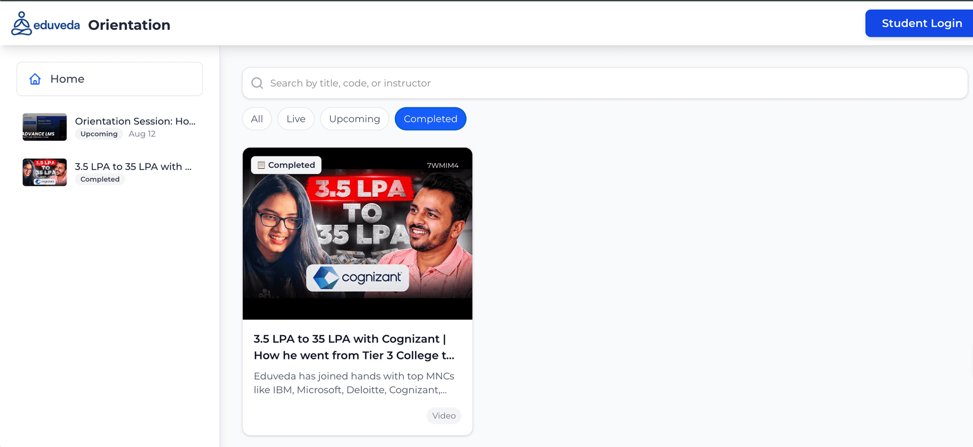 Where to watch all orientation sessions ?
