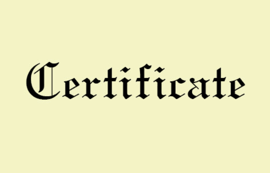 How many total certificate students are getting ?