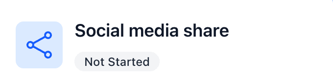 How to do Social media share task